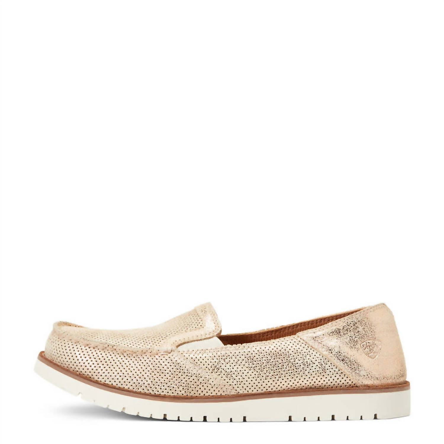 New Ariat Women's Cruiser Easy Flex 360 Slip On Shoes In Rose Gold Metallic